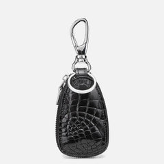 Men's Crocodile Leather Key Bag Zipper Large Capacity Key Set