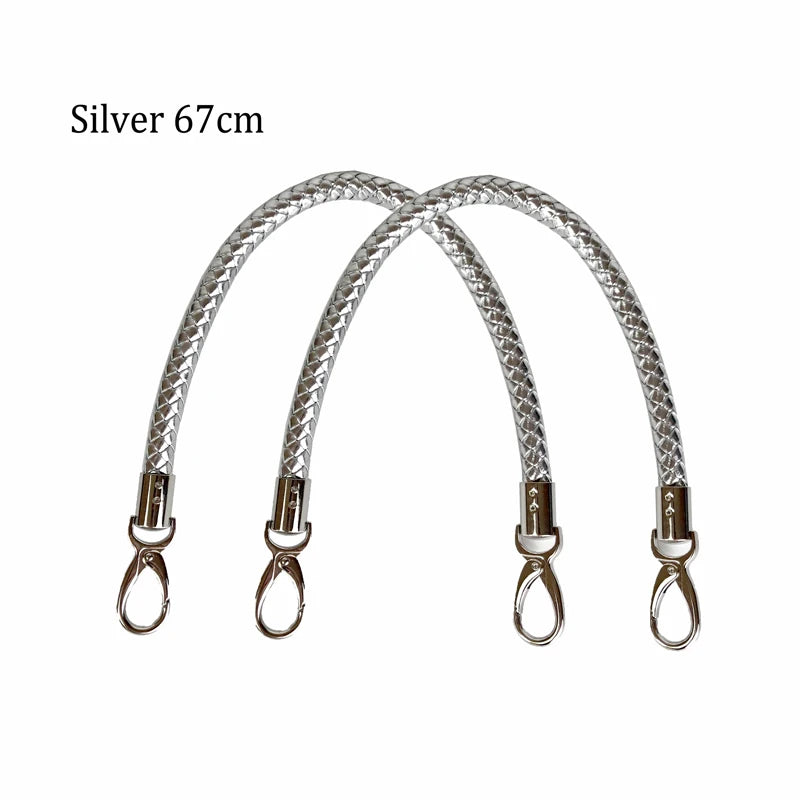 High Round Faux Leather Handles for O Bag Handbag