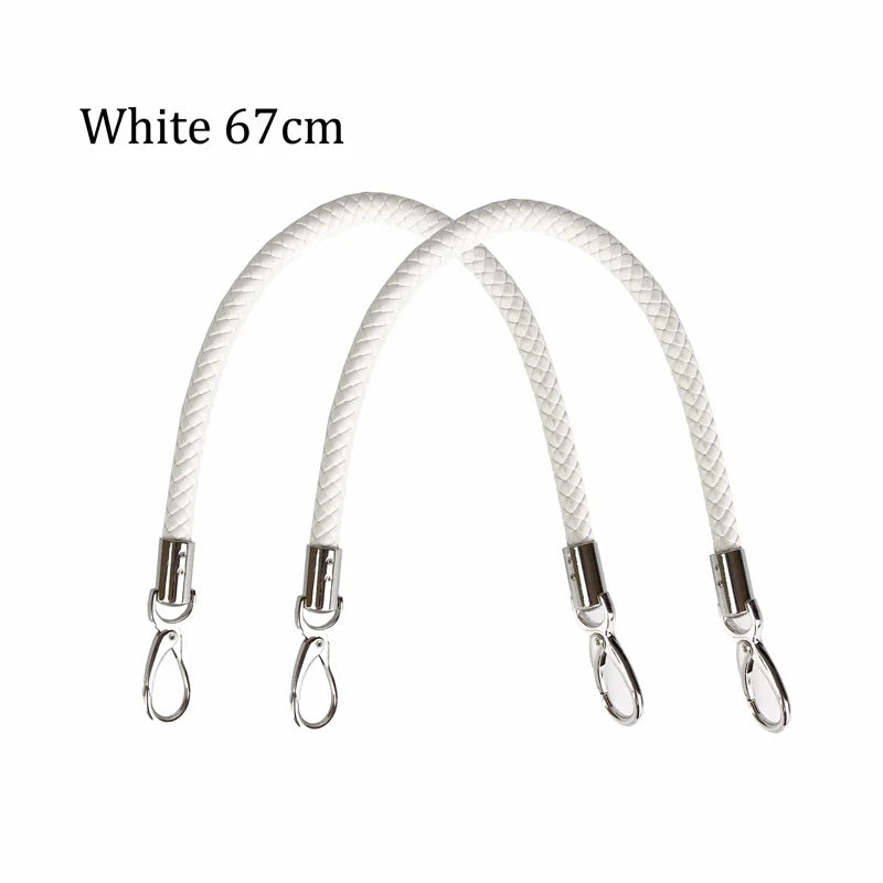 High Round Faux Leather Handles for O Bag Handbag