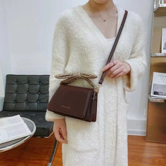 Female Ins Student Hand-Held One-Shoulder Small Square Bag