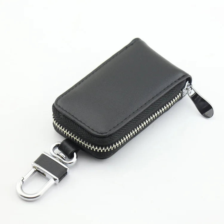 Yellow Cowhide Car Keys Holder Key Organizer