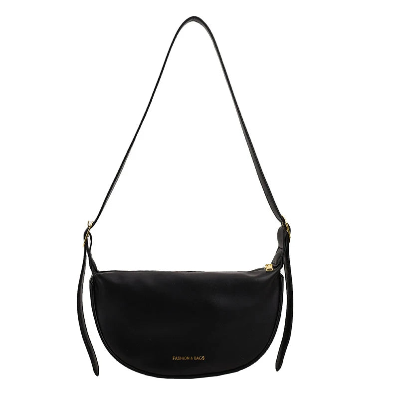 Soft Leather Hobo Bag Crossbody Women Saddle Bag Retro Handbags