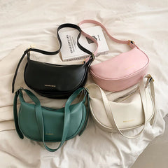 Soft Leather Hobo Bag Crossbody Women Saddle Bag Retro Handbags