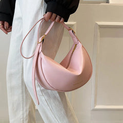 Soft Leather Hobo Bag Crossbody Women Saddle Bag Retro Handbags