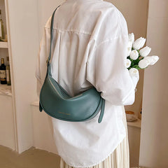 Soft Leather Hobo Bag Crossbody Women Saddle Bag Retro Handbags