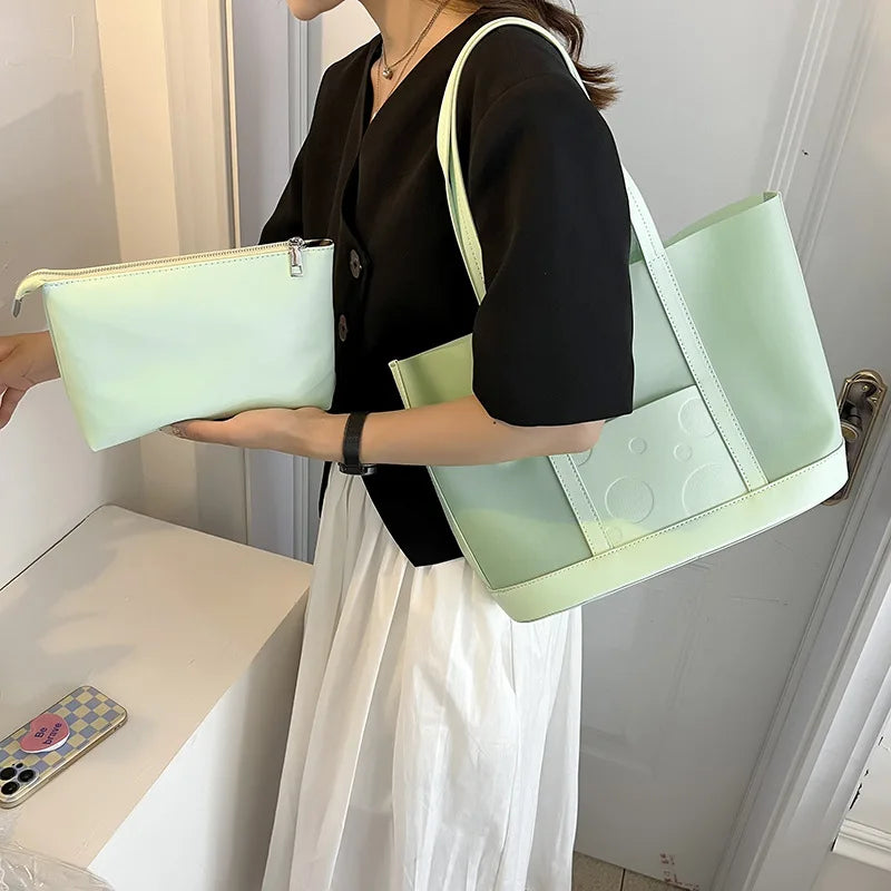 Jelly Transparent Daily Shoulder Handbag for Women