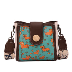 Women Diagonal Bag Broadband Messenger Bag Female Net Celebrity Bucket Bag