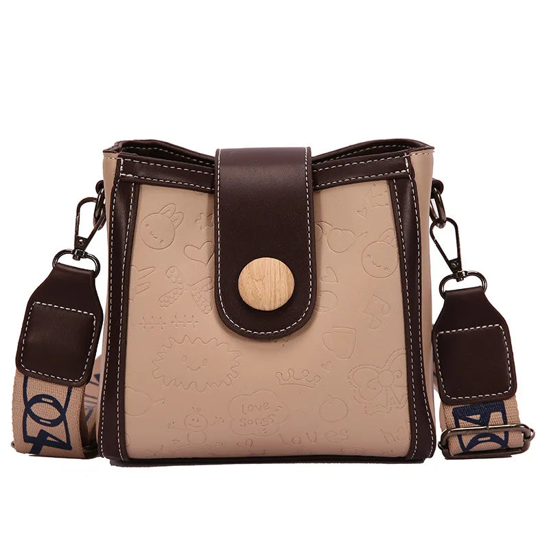 Women Diagonal Bag Broadband Messenger Bag Female Net Celebrity Bucket Bag