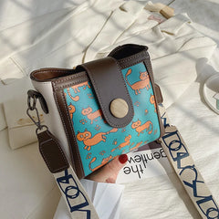 Women Diagonal Bag Broadband Messenger Bag Female Net Celebrity Bucket Bag