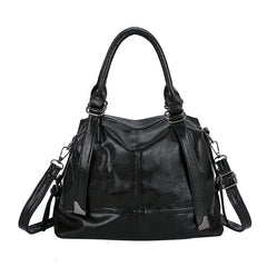 PU Women's Handbag Large Capacity Winter Messenger Bag Adjustable Strap