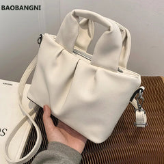 Retro Bag Handbags Ladies Western Style Fold Messenger Bag Shoulder Bag