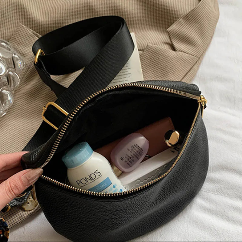 High Waist Bag Women Fanny pack And Phone Pack Soft skin Shoulder