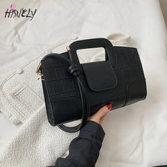 Retro Shoulder Bag Solid Portable Square Bag Autumn All-Match