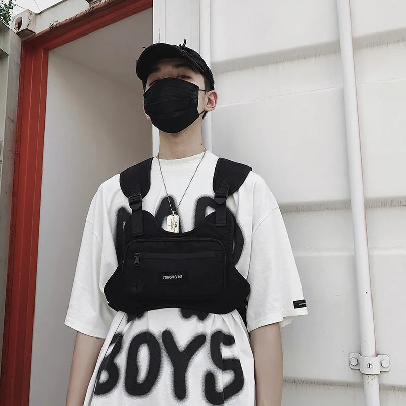 Men Chest Vest Bag Tactical Streetwear