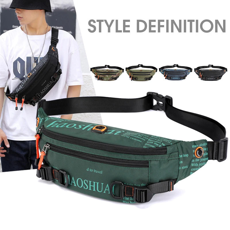 Hip Hop Bum Bags Fanny Pack Chest Crossbody Bag
