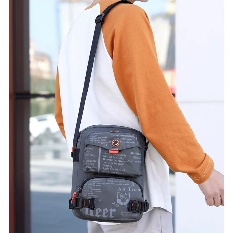 Hip Hop Chest Bag Men Backpack Sports Travel Pouch Waterproof Phone Pouch