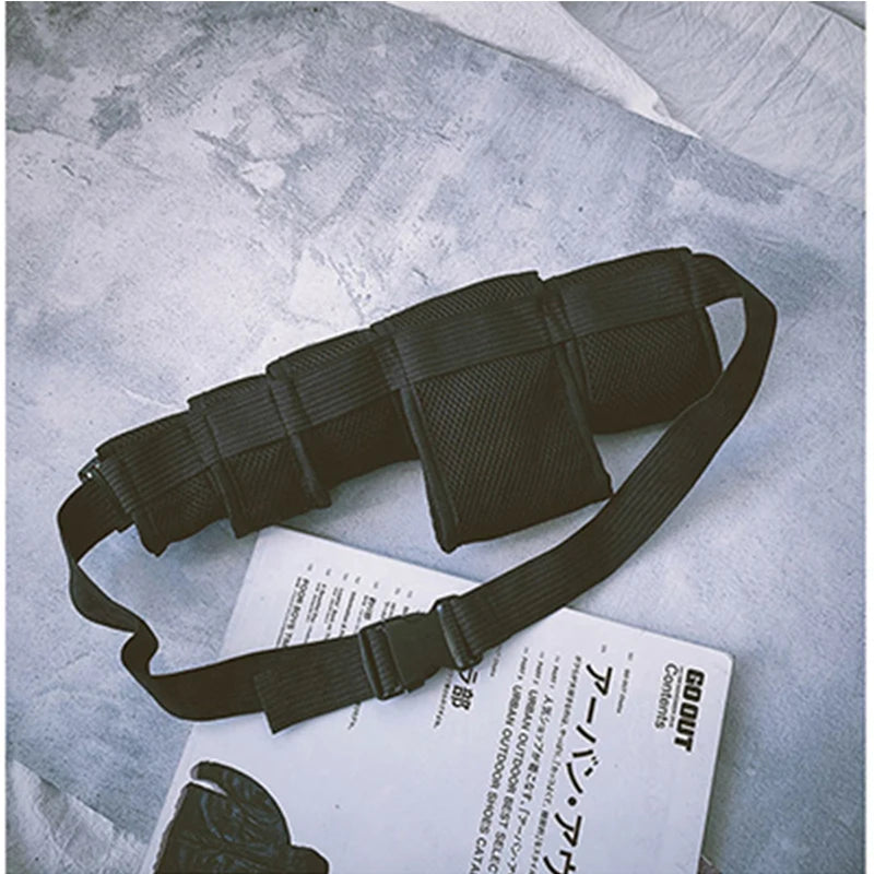 Hip Hop Chest Bag Unisex Streetwear Chest Rig Fanny Pack Multi-pocket