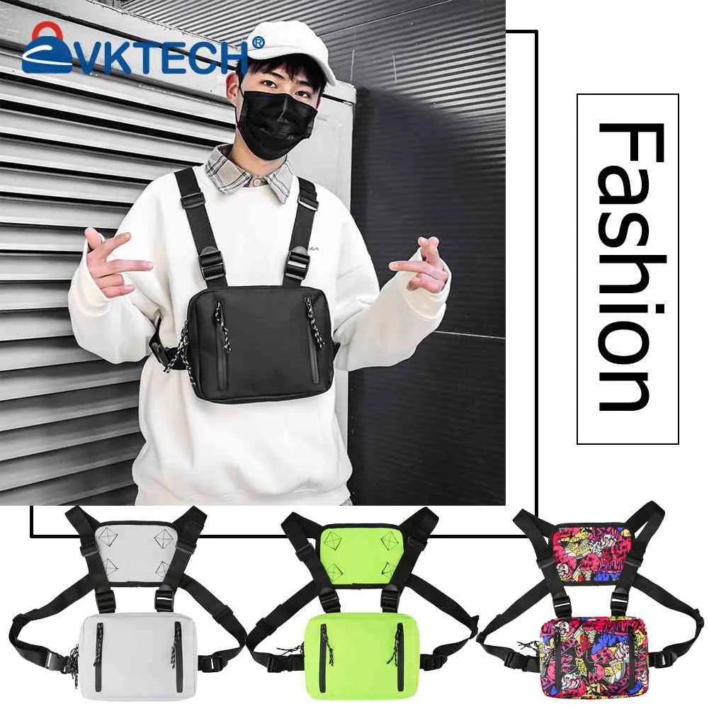 Hip Hop Style Crossbody Shoulder Chest Bag Unisex Oxford Streetwear Bag