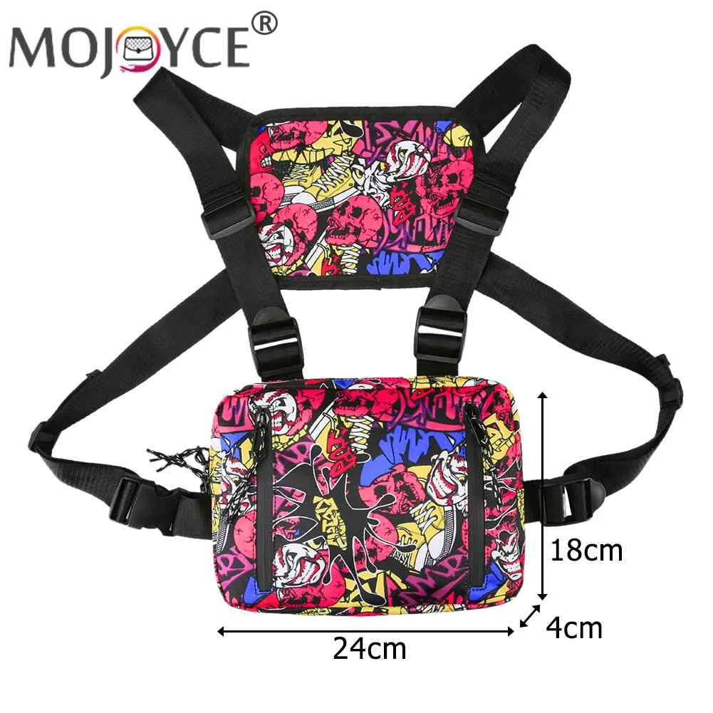 Hip Hop Style Crossbody Chest Bag Oxford Streetwear Bag