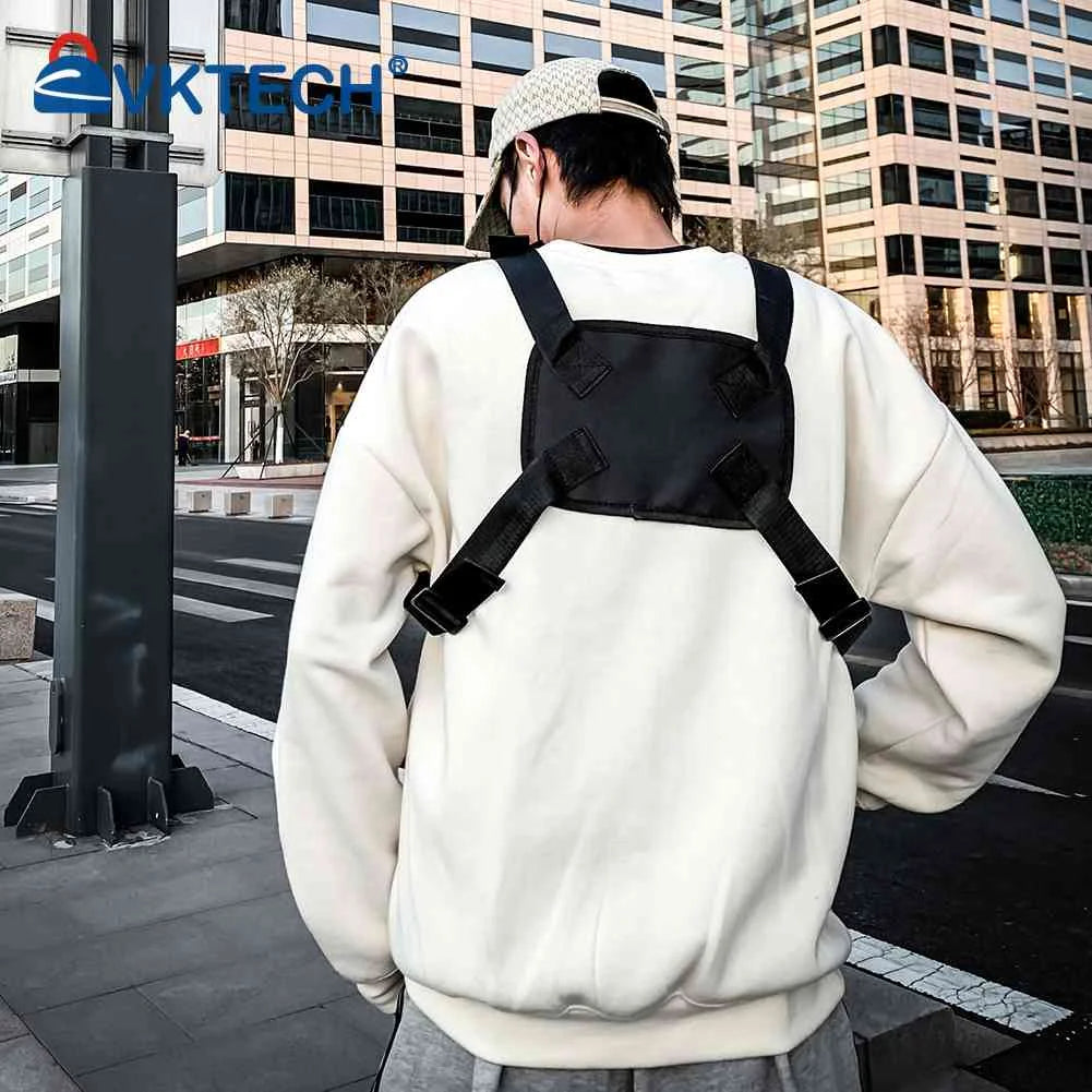 Hip Hop Style Crossbody Shoulder Chest Bag Unisex Oxford Streetwear Bag