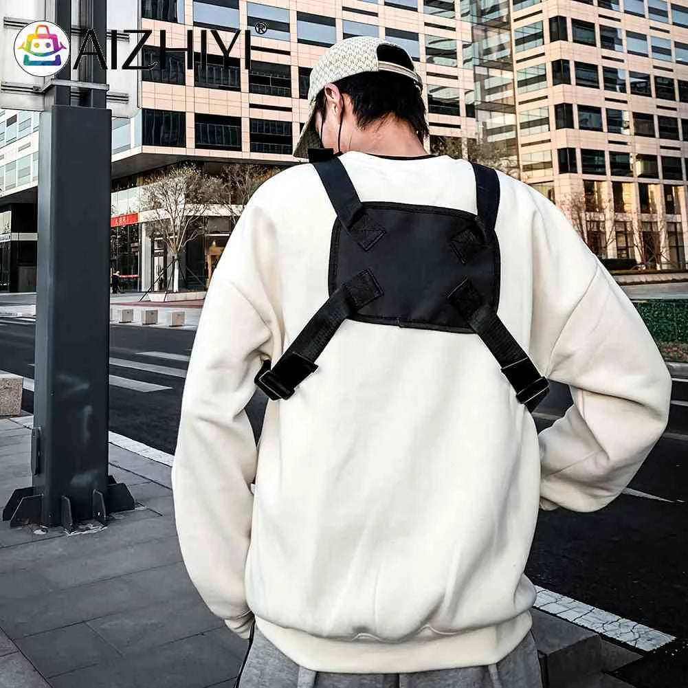 Hip Hop Style Crossbody Shoulder Chest Bag Unisex Oxford Streetwear