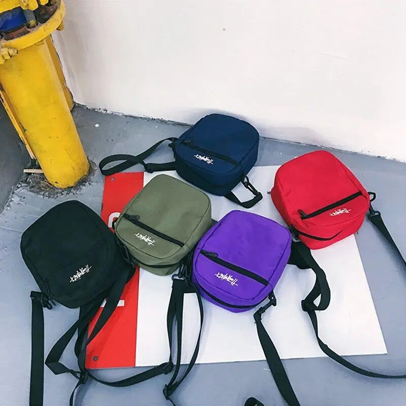 Hip Hop Casual Messenger Bag Mini Shoulder Couple Phone Pouch