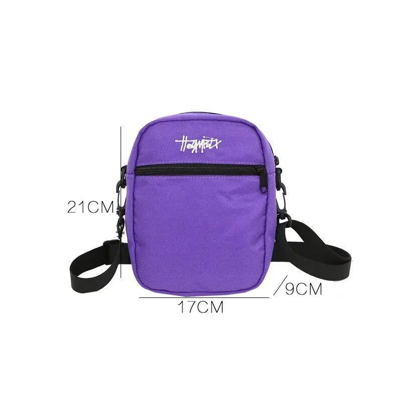 Hip Hop Casual Messenger Bag Mini Shoulder Couple Phone Pouch