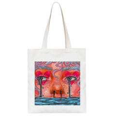 Hip-hop Cartoon Harajuku Print Canvas Bag Gothic Casual Large-Capacity Shopper