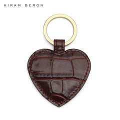 Hiram Beron Heart Shape Leather Key Holder Women Gift