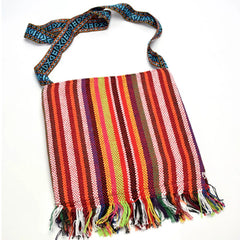 Hmong Vintage Ethnic Shoulder Bag Embroidery Tassel Tote Messenger Bags