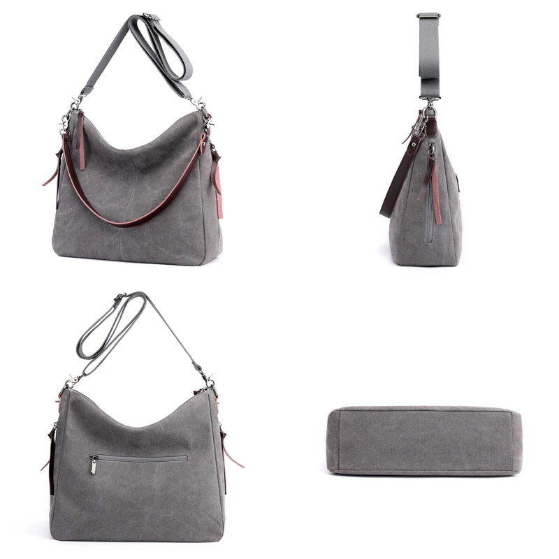Hobo Handbags for Women Large Shoulder Crossbody Bags Canvas Purses And Handbags