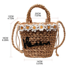 Hobo Women's Straw Beach Tote Bag Woven Bohemian Vacation Handbag