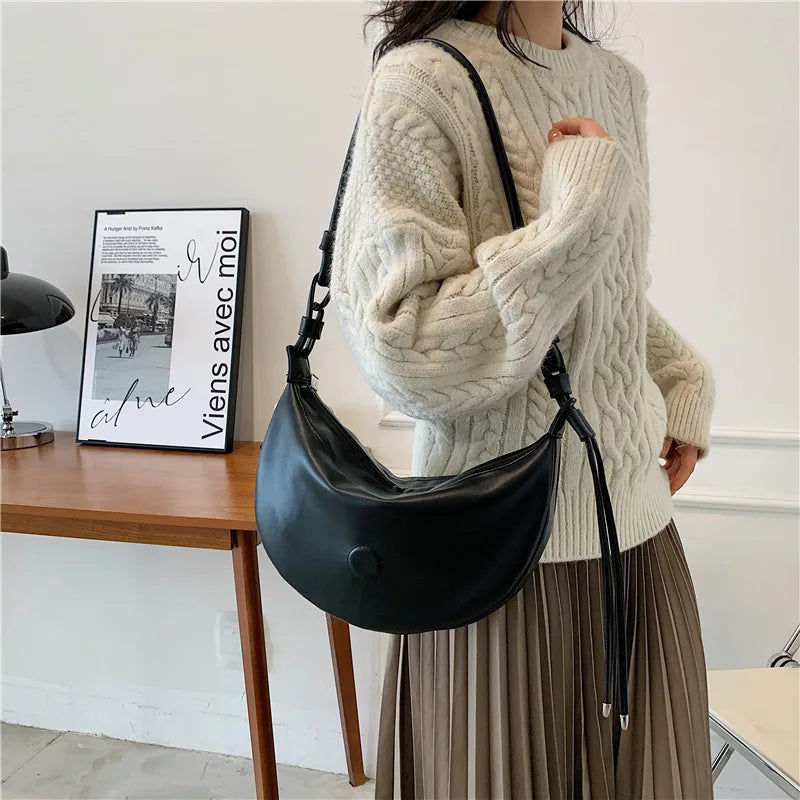 Women's Crossbody Bag Large Capacity Tote Lady Travel Shopper Messenger Purse