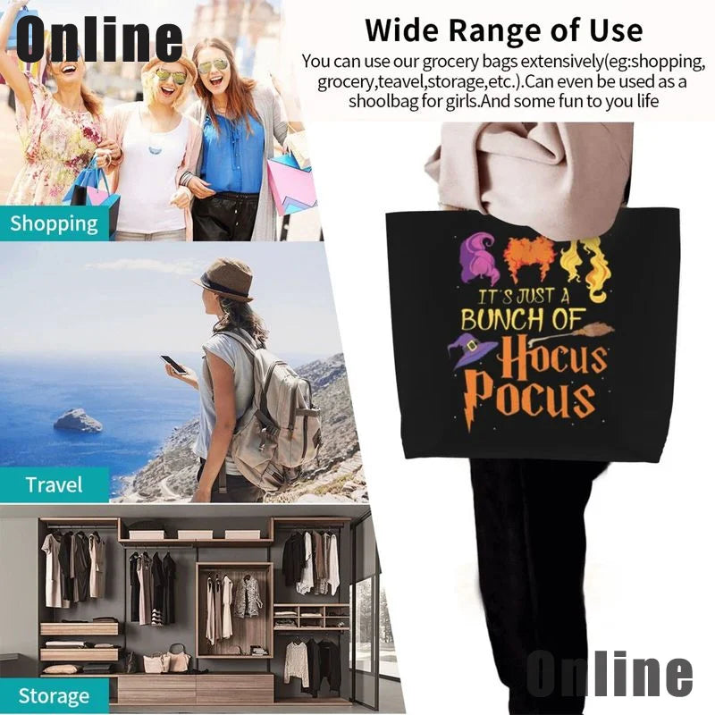 Hocus Pocus Halloween Tote Bag Lady Shoulder Bag