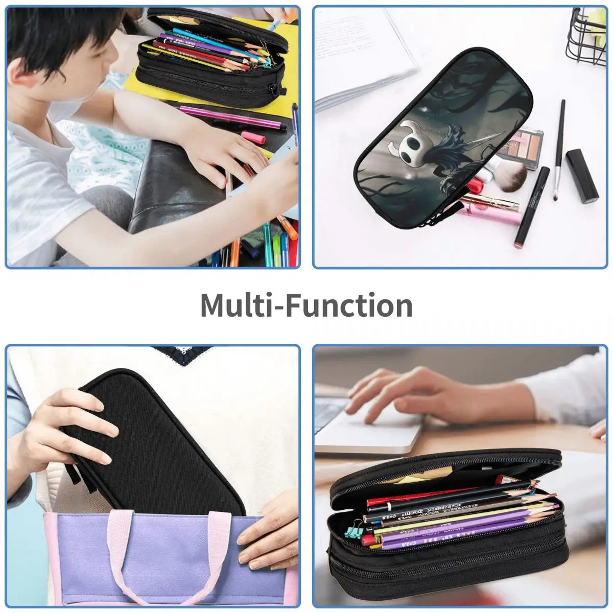 Hollow Knight Pen Box Zipper Bag Stationery Gift
