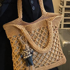 Vintage Shoulder Bag Women Zipper Tote Large Capacity All-match Handbag