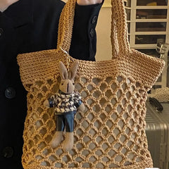 Vintage Shoulder Bag Women Zipper Tote Large Capacity All-match Handbag