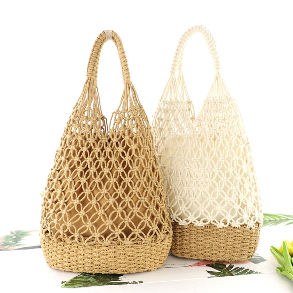 Large Capacity Cotton Shoulder Bag Women Totes Handbag for Travel Shopping