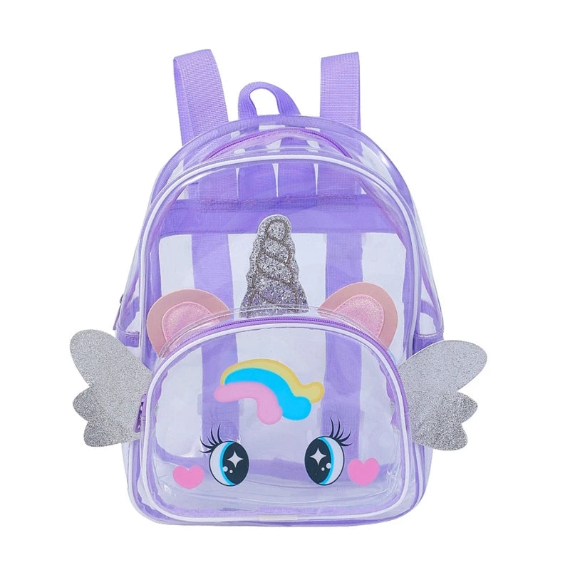 Clear Holographic Backpack Purse Travel Shoulder Bag