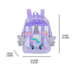 Clear Holographic Backpack Purse Travel Shoulder Bag