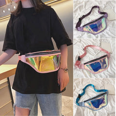 Holographic Fanny Pack For Women Waist Bag Men Hologram Hip Bum Bag