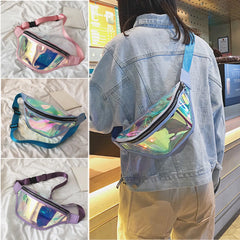 Holographic Fanny Pack For Women Waist Bag Men Hologram Hip Bum Bag