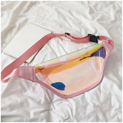 Holographic Fanny Pack For Women Waist Bag Men Hologram Hip Bum Bag