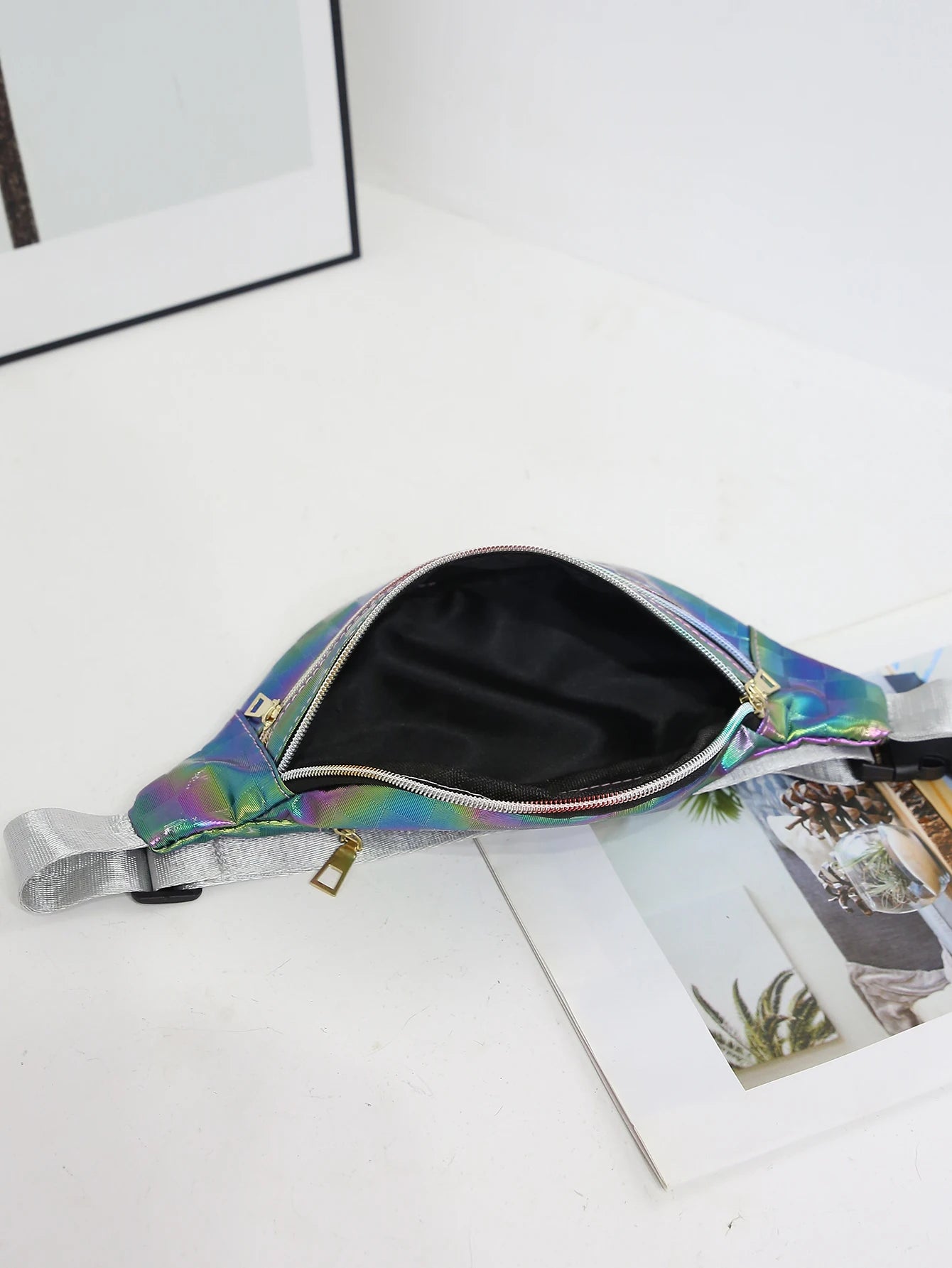 Holographic Fanny Pack Waist Bag Travel Beach Laser Hip Bum Women Purse
