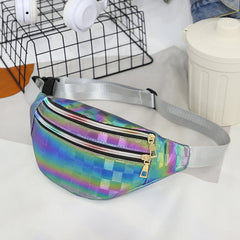 Holographic Fanny Pack Waist Bag Travel Beach Laser Hip Bum Women Purse