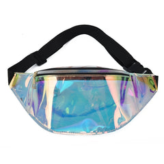 Holographic PVC Waist Pack Fanny Belt Bag Crossbody Travel Chest