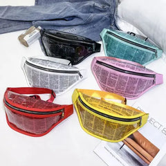 Holographic Transparent Fanny Pack Laser Waist Bag Women Casual Purse