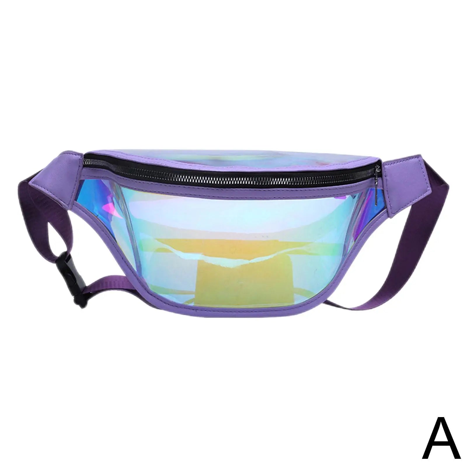 Holographic Waist Bag Zipper Chest Bag for Women