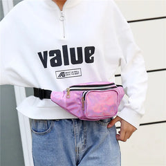 Women's Holographic Laser Waist Bag Fanny Pack