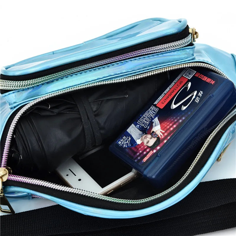 Women's Holographic Laser Waist Bag Fanny Pack